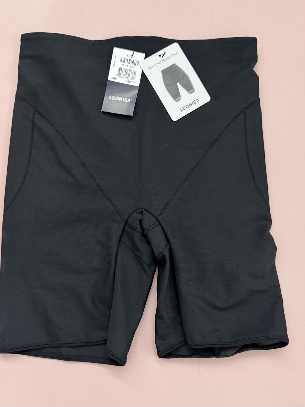 Leonisa Black High-Waist Shaping Shorts